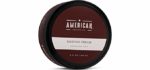 American Shaving Shaving Cream For Men (8oz) - Sandalwood Barbershop Scent - Premium Natural Lathering Wet Shave Soap - Best Men's Shave Cream For Sensitive Skin - Leaves Skin Irritation-Free