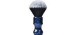 Je&Co Luxury Synthetic Shaving Brush With Aesthetic Resin Handle, 24mm Extra Dense Knot