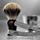 BRV MEN Shaving Brush - Pure Badger Hair - Badger Brush - Rich Lather - Shave Brush - Use with Double-Edge Safety Straight Razor or Shaving Bowl - Genuine Badger Bristles - Large Shaving Brush - Black