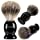 Perfecto 100% Pure Badger Shaving Brush-Black Handle- Engineered for The Best Shave of Your Life. for, Safety Razor, Double Edge Razor, Straight Razor or Shaving Razor, Its The Best Badger Brush.