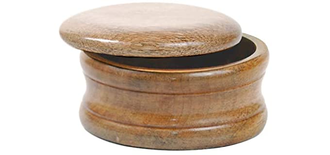 Genuine Honey Mango Wood Shaving Soap Bowl from Parker Safety Razor