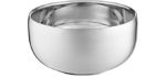 Perfecto Stainless Steel Shaving Bowl. Durable Metal Mug For Shaving Soap & Cream. Perfect Addition To Your Wet Shaving Kit. Double Layer Smooth Shave Unbreakable Mug With Heat Insulation
