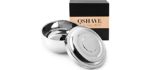 QSHAVE Solid - Chrome Plated Shaving Bowl with Lid
