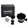 Shaving Bowl and Pure Badger Brush - Mug for Shaving Soap and Cream Ceramic Black Shaving Soap Bowl/Mug with Knob Handle