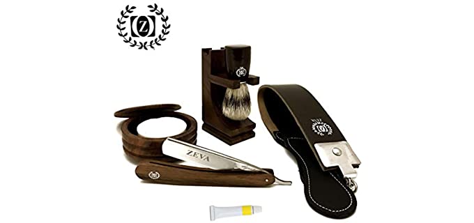 Hector Beauty Supply Compact - Wooden Traveling Shaving Kit