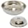 Turkish Authentic Copper Bath Bowl & Hammam Bowl (440gr (15.50 oz) Made of Zinc (Silver)
