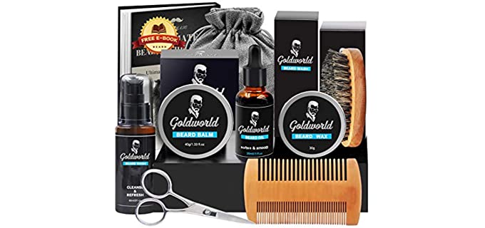 Gold World Moisturising - Versatile Best Beard Grooming Kit