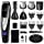 MIGICSHOW Beard Trimmer for Men, Waterproof Hair Clipper Mustach Trimmer Body Groomer Trimmer Hair Trimmer 12 in 1 Grooming Kit for Nose Ear Facial, LED Display USB Rechargeable with Storage Dock
