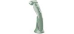 Brori Electric Razor for Women - Womens Shaver Bikini Trimmer Body Hair Removal for Legs and Underarms Rechargeable Wet and Dry Painless Cordless with LED Light, Green