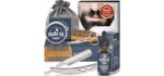 Fulllight Tech Beard Growth - Straight Razor Shaving Kit