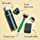 Harry's Razors for Men - Razor Set with 3 Razor Blade Refills, Travel Blade Cover, 4 Oz Shave Gel (Tropical Green)