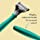Harry's Razors for Men - Razor Set with 3 Razor Blade Refills, Travel Blade Cover, 4 Oz Shave Gel (Tropical Green)