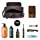 Polare Vintage Full Grain Leather Handmade Travel Toiletry Bag for Men - Dopp Kit - Shaving Kit with YKK Metal Zippers