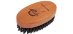 Seven Potions Beard Brush For Men With 100% First Cut Boar Bristles. Made in Pear Wood With Firm Bristles To Tame and Soften Your Facial Hair