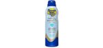 Banana Boat Hair & Scalp Defense Reef Friendly Sunscreen Spray, Broad Spectrum SPF 30, 6 Ounces, Clear