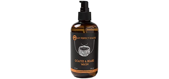 My Perfect Goatee Premium Beard Shampoo and Wash | Hydrating Facial Hair Cleanser | Softens and Strengthens (8.5 oz Beard Wash)