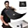 ROCK BEARD Beard Apron Cape for Men Trimming and Shaving, Waterproof and Non-Stick Beard Clippings Catcher Bib with 4 Suction Cups，Best Gift for Man/husband/boyfriend (Black)