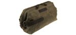 ROYALFAIR Toiletry Bag for Men Waterproof Canvas Military Green Dopp Kit Travel Shaving Organizer Bag with Leather Wrist Belt (Army Green)