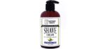 Taconic Shave, Natural Shaving Cream – Lavender Lime - Ultra-Rich High Lather Formula – Natural Shave Cream for Men & Women in 8 oz. Pump Bottle – Scented Shaving Cream