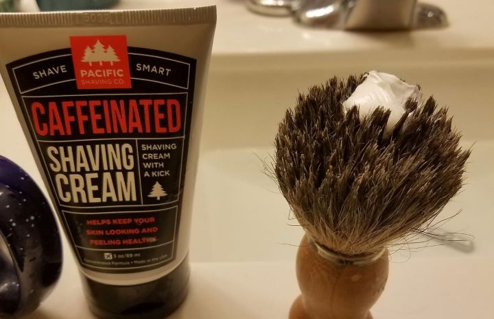 Trying the cruelty-free unscented shaving cream from PSC
