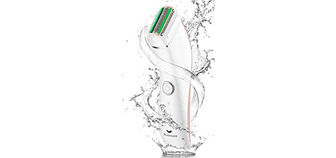 Electric Shaver for Women Bikini Trimmer, Wet and Dry Electric Razor for Women, Rechargeable Shaver for Women, Trimmer for Women for Arm, Legs, Bikini, Underarms with Led Display