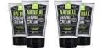 Pacific Shaving Company All Natural Shaving Cream - Safe, Natural, and Plant-Derived Ingredients for a Smooth Shave, Softer Skin, Less Irritation, Cruelty-Free, TSA Friendly, Made in USA, 3.4 oz (Pack of 4)