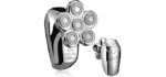 Kibiy Stainless Steel - Cordless Electric Head Shave