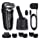 Braun Electric Razor for Men Flex Head Foil Shaver with Beard Trimmer, Rechargeable, Wet & Dry, 4-in-1 SmartCare Center and Travel Case, Black, 6 Piece Set
