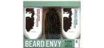 Billy Jealousy Beard Envy - Beard Refining Kit - Beard Wash, Beard Control and Boar Bristle Brush 6 Ounce (Pack of 1)