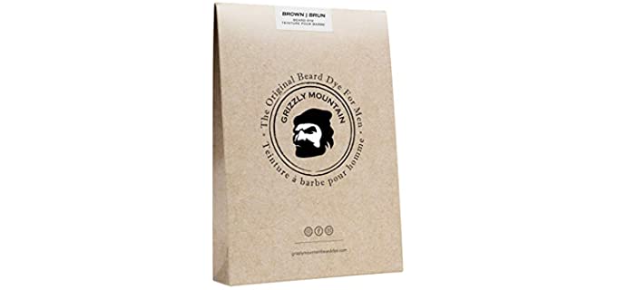 Grizzly Mountain Beard Dye - Organic & Natural Brown Beard Dye