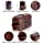 KOMALC Premium Buffalo Leather Unisex Toiletry Bag Travel Dopp Kit