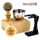 Shaving Set, Anbbas 4in1 Pure Badger Hair Shaving Brush Solid Manchurian Ash Wood Handle,Black Broken-Resistant Acrylic Shaving Stand,Stainless Steel Shaving Bowl Dia 3.2 inch and Goat Milk Soap 100g