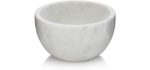 Beau Brummell Solid - White Marble Shaving Bowl