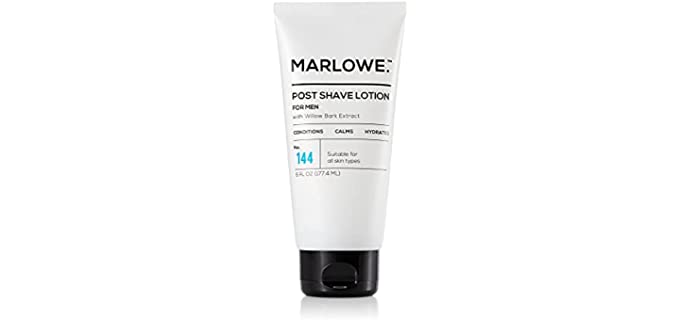 MARLOWE. No. 144 Post Shave Lotion for Men 6 Oz | Conditions & Hydrates Skin | Aftershave Solution to Reduce Skin Irritation & Calm Razor Burn