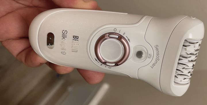 Testing Epilator Silk-épil 9 Hair Removal for Women from Braun
