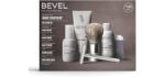 Bevel Shaving Kit for Men, Includes all Shaving essentials | Kit includes safety razor, 40 replacement blades, shave brush, pre shaving oil, shaving cream and post shave balm
