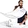 DOEPSILON Beard Bib Beard Apron, Hair-Resistant Beard Bib Hair Catcher, Gifts for Men, Stocking Stuffers, Anniversary Birthday Gifts for Him, Shaving Accessories for Men - White
