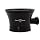 Edwin Jagger RN46 Traditional Porcelain Luxury Shaving Bowl with Handle for Shaving Cream or Shaving Soap for Men and Women (Black)