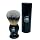 G.B.S Synthetic Shaving Brush with Travel Tube - Professional Wet Shaving Kit, Vegan Bristles, Men’s Grooming Essentials