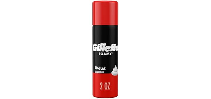Gillette Foamy Regular Shaving Foam, 2 oz