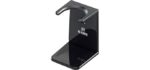 KENT VSB2 Large Black Plastic Shaving Brush Stand for Hang Drying your Shave Brush. Essential Part of Any Men's Shaving Kit, Extends Natural Bristle Brushs Life