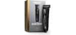 MANSCAPED® The Beard Hedger® Men's Premium Beard Trimmer | 20 Length Adjustable Blade Wheel, Stainless Steel T-Blade Precision Facial Hair Trimming, Cordless Wet/Dry Clipper