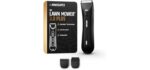 MANSCAPED® The Lawn Mower® 3.0 Plus Groin & Body Hair Trimmer | Updated SkinSafe® Trimmer Blade, Waterproof Wet/Dry Groomer, USB-C Rechargeable, Men’s Wireless Ball Shaver, Tuxedo Black