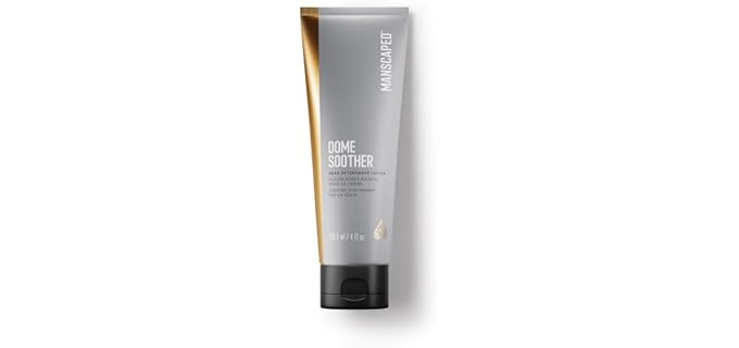 MANSCAPED® Dome Soother Men’s Head Aftershave Lotion – Infused with Aloe & Colloidal Oats for Soothing & Hydrating Scalp Skin, Quick Absorbing & Dries Clear Relieving Post-Shave Discomfort, 4 fl. Oz.
