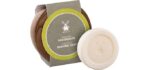MÜHLE Wooden Bowl with Shaving Soap | Aloe Vera | 65 Grams | Shave Soap for Men | Steamed Ash Shaving Bowl | Rich & Light Soap Formula | Nurturing Shave Soap Lather