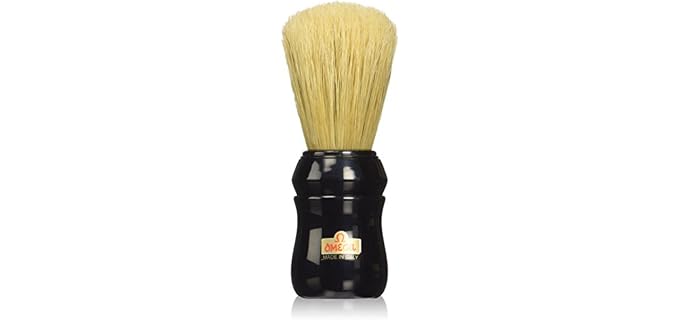 Omega Pure Bristle 10049 Shaving Brush, Black