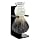 Parker 100% Black Badger Bristle Shaving Brush with Ivory Marbled Handle