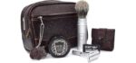 Parker, Double Edge Safety Razor Travel Shave Kit