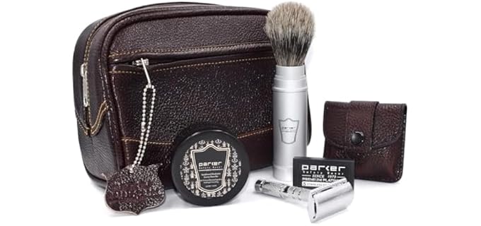 Parker, Double Edge Safety Razor Travel Shave Kit