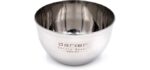 Parker Deluxe Unbreakable Stainless Steel Shaving Bowl